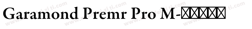 Garamond Premr Pro M字体转换